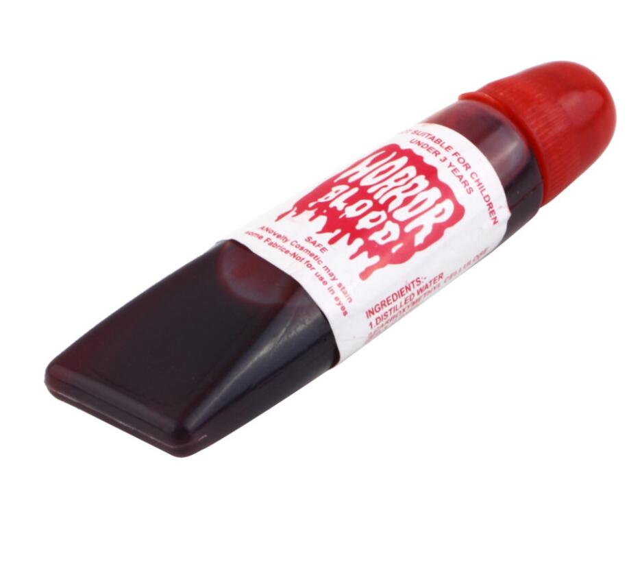 OCDAY Fake Blood Gel Tube Horror fancy dress Costume Halloween Party Joke Red toy Brand New Arrival