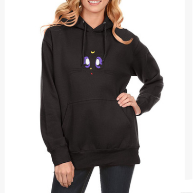 Women's hooded sweater plus velvet pullover