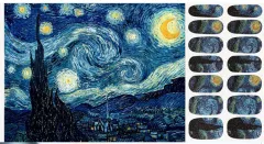 Manicure Sticker Van Gogh's Star Manicure Applique 14 Sticker Phototherapy Nail Sticker Nail Sticker - View 1