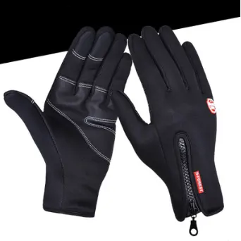 Outdoor Waterproof Gloves Touch Screen Windproof Riding Zipper Sports