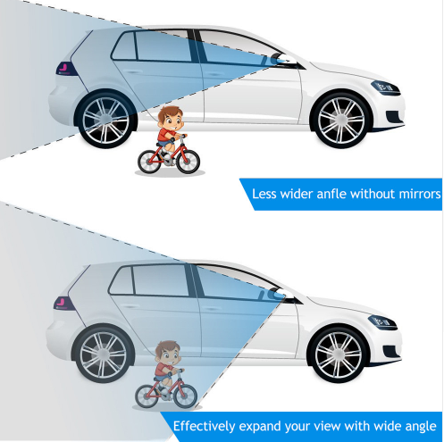 Infinity car rearview mirror car small round mirror reversing blind spot adjustable wide-angle auxiliary mirror reflective blind zone