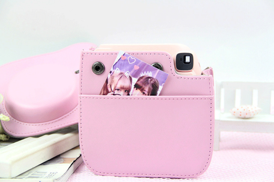Leather camera bag protect case small pu camera shoulder bag — view 2