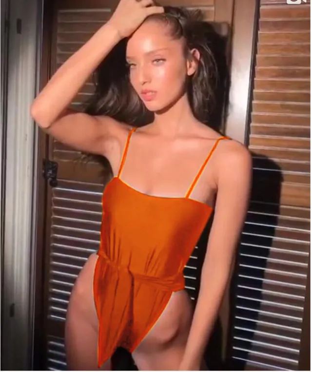 Sexy Swimsuit Women Swimwear One Piece Halter One Piece Push Up Swimsuit Bandage Bathing Suit Wear Female Beachwear Orange - Shop at LoveMi