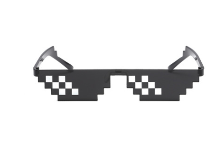 Sunglasses coded pixel sunglasses mosaic square glasses to force the second element b artifact