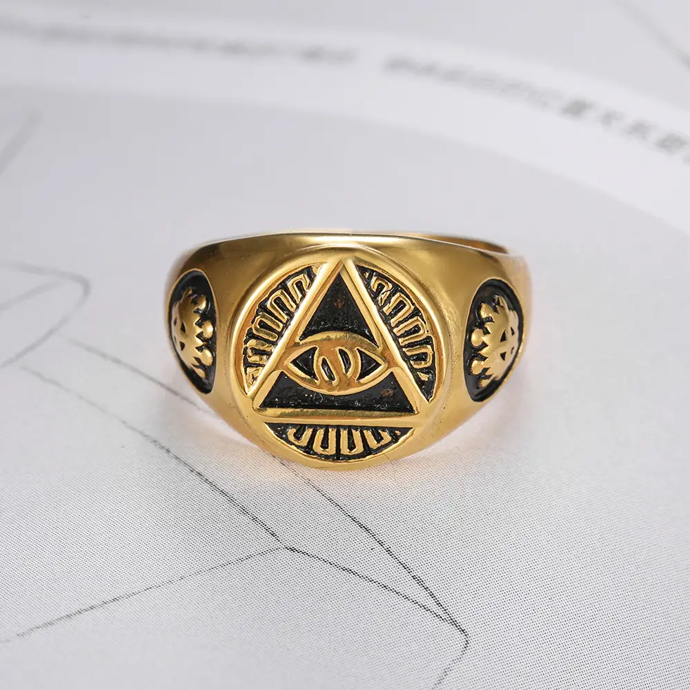 God's eye ring stainless steel eye ring