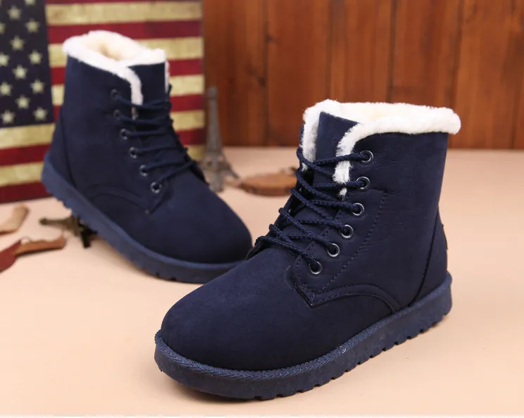 WARM SNOW BOOTS - Navy