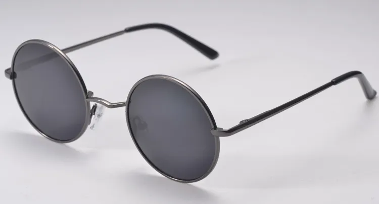Vintage round frame sunglasses - Gray