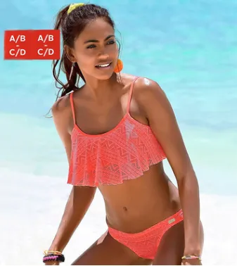 Europe and America sexy multicolor mesh bikini ladies sexy swimsuit - Pink