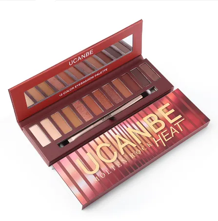 Molten Rock Heat Eye Shadow Makeup Palette Nude Shimmer Matte Smoky Eyeshadow Red Brown Pumpkin Cosmetics - Shop at LoveMi