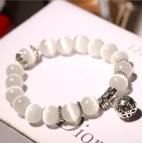 Natural Opal Beads Bracelets Crystal Fashion Women Bracelet Vintage