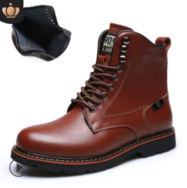 Autumn Men's Casual Martin Boots Plus Velvet