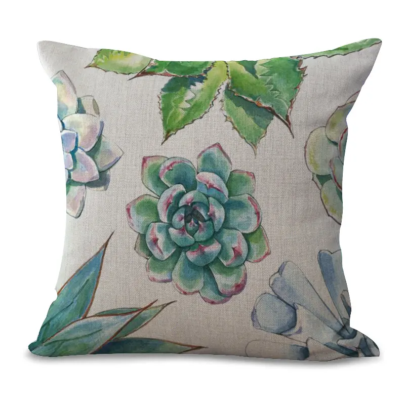 Plant Pillow Cover Succulent Cactus Case