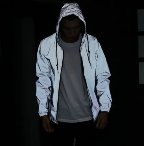 Reflective Jacket Hip Hop Autumn Windbreaker Night Sporting Coat