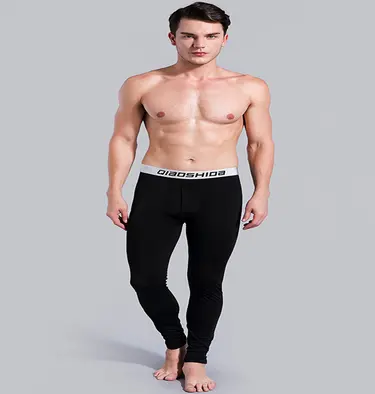 Men's Qiuku single piece youth tight cotton