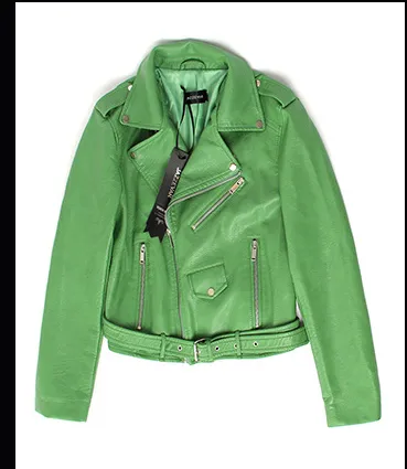 PU Leather Jacket Green - Shop at LoveMi