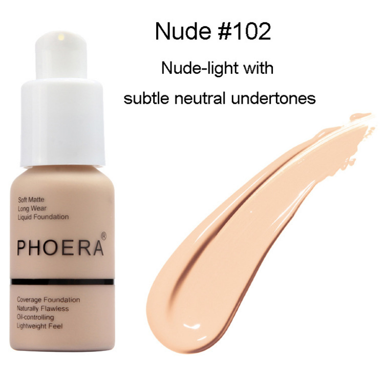 PHOERA Foundation Makeup Full Coverage Fast Base Brighten long-lasting Shade.... - Picture 13 of 40