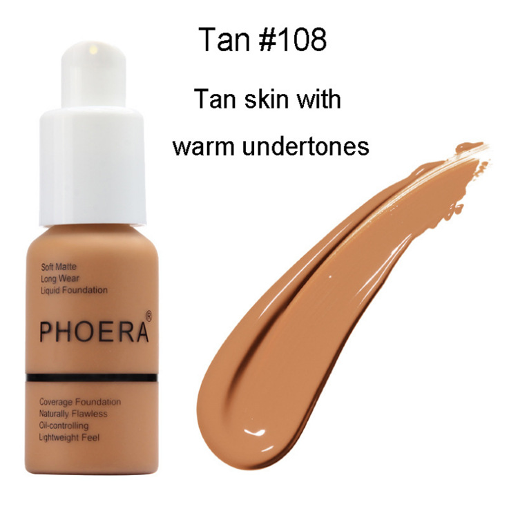 PHOERA Foundation Makeup Full Coverage Fast Base Brighten long-lasting Shade.... - Picture 31 of 40