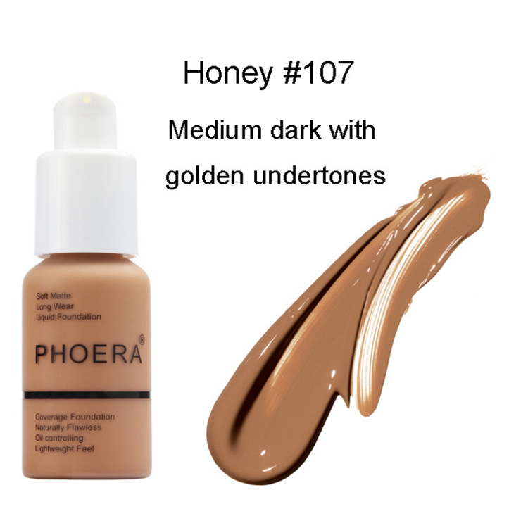 PHOERA Foundation Makeup Full Coverage Fast Base Brighten long-lasting Shade.... - Picture 28 of 40