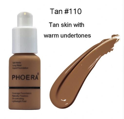 PHOERA Foundation Makeup Full Coverage Fast Base Brighten long-lasting Shade.... - Picture 37 of 40