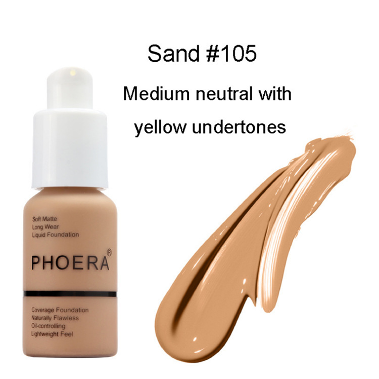 PHOERA Foundation Makeup Full Coverage Fast Base Brighten long-lasting Shade.... - Picture 22 of 40