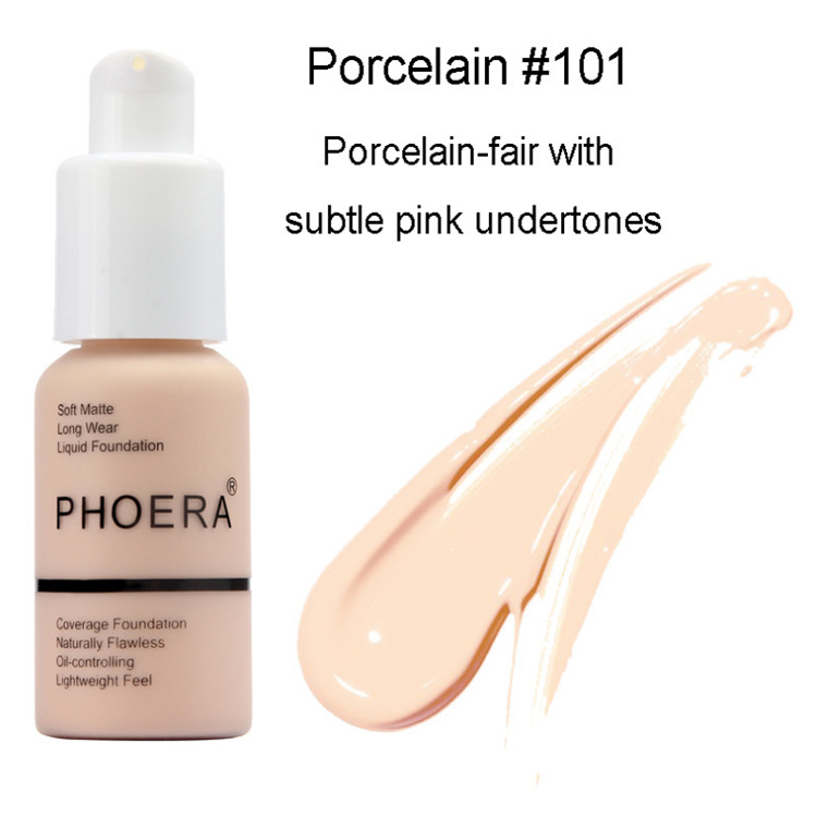 PHOERA Foundation Makeup Full Coverage Fast Base Brighten long-lasting Shade.... - Picture 10 of 40