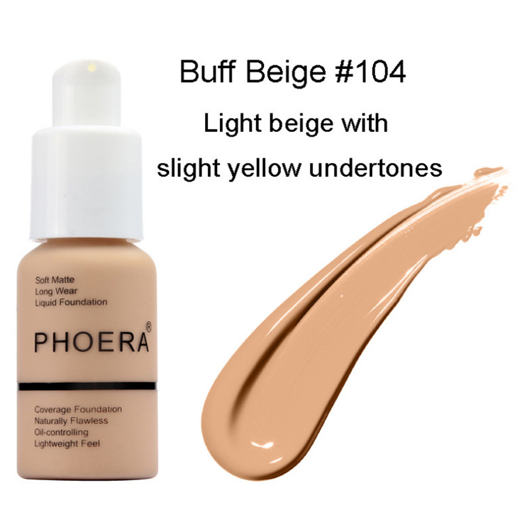 PHOERA Foundation Makeup Full Coverage Fast Base Brighten long-lasting Shade.... - Picture 19 of 40