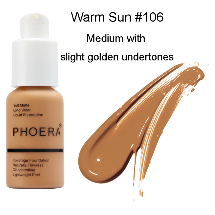 PHOERA Foundation Makeup Full Coverage Fast Base Brighten long-lasting Shade.... - Picture 25 of 40