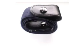 Leather Slim Stretch Invisible Belt Jeans Simple Joker Men and Women Lazy Belt - Blue - View 1