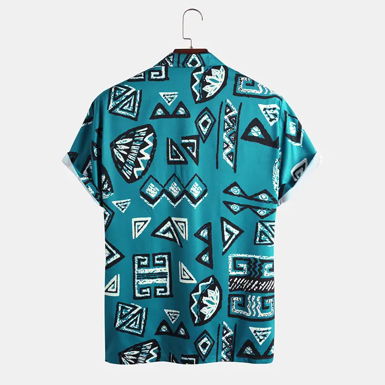 Men's Printed Trendy Loose Short-sleeved Shirt