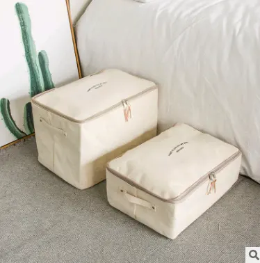 Thick canvas storage box clothes finishing bag