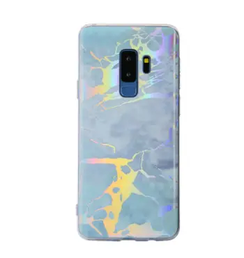 Applicable To  S9 Laser Marble IMD Soft Shell All-inclusive S8Plus Creative Fashion Mobile Phone Shell Note9