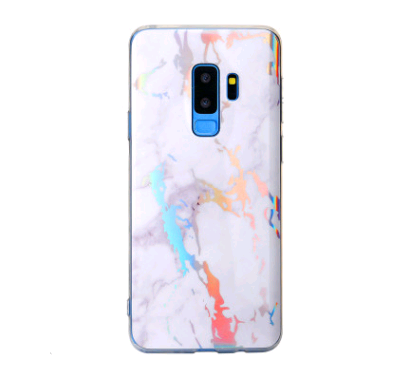 Applicable To  S9 Laser Marble IMD Soft Shell All-inclusive S8Plus Creative Fashion Mobile Phone Shell Note9