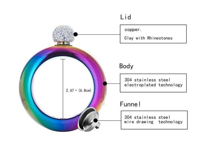 2 in 1 Flask Bangle Bracelet