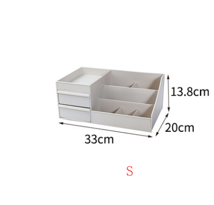 Desktop Cosmetics Storage Box Drawer Large Plastic Dressing Table Jewelry Box Storage Box Gray - Shop at LoveMi