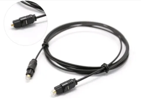OD2.2 Audio Cable Line Side Optical Fiber Connection Digital