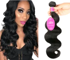 Natural colour wig, real wig, hair extension, Brazilian body wave hair wig - Natural Colour - View 1