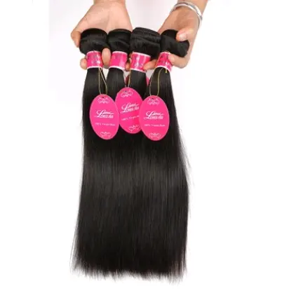 Real human hair straight wave curtain natural