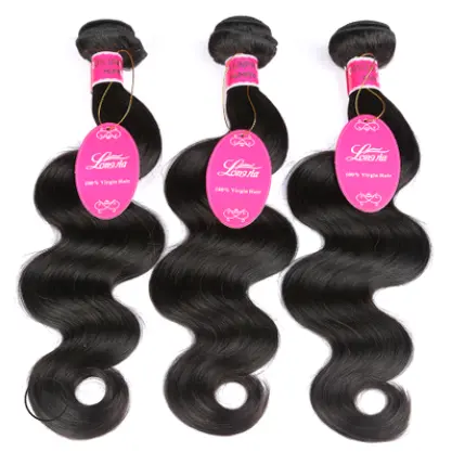 Natural color wig, real hair extension, Brazilian