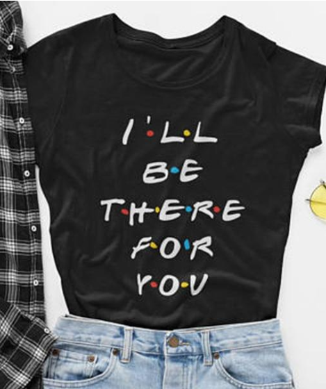 Summer Print New Letter I 'LL BE Women's Loose Casual T-Shirt Short Sleeve To