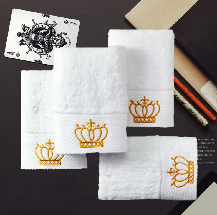 Cotton gift towel custom embroidery boutique hotel