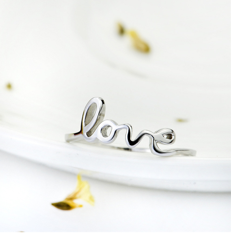 Sterling Silver Love Waits Ring