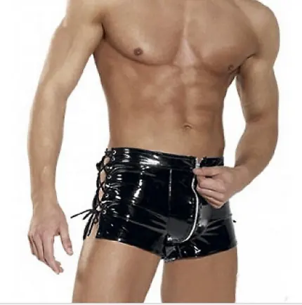 Patent Leather Men's Tights