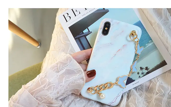 Original Blue Gem Chain for Mobile Phone Case Cover