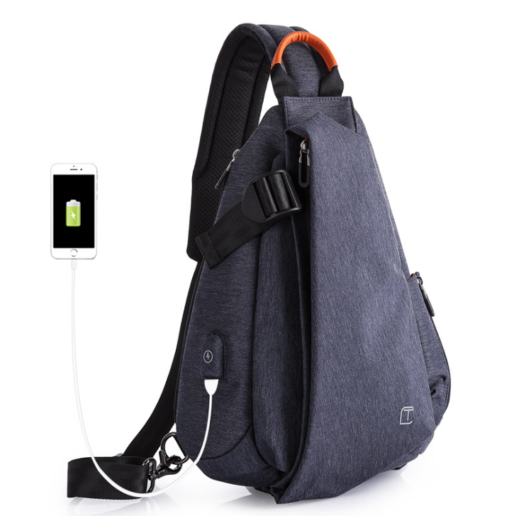 Shoulder bag fashion chest bag men's oxford diagonal bag tide brand sports bag