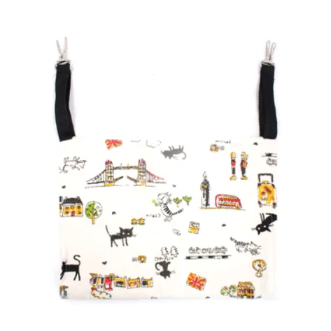 Cat cat hammock hanging nest cat cage with hammock hanging cat bed cat litter cat swing warm hanging bed four seasons cat mat - White Graffiti 2