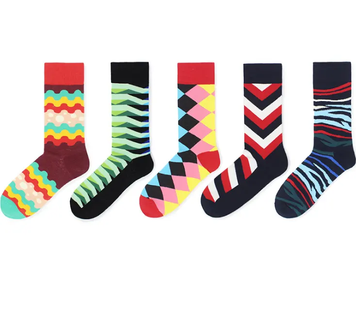 New Classic Striped Socks Men's Street Personality Skateboard Cotton