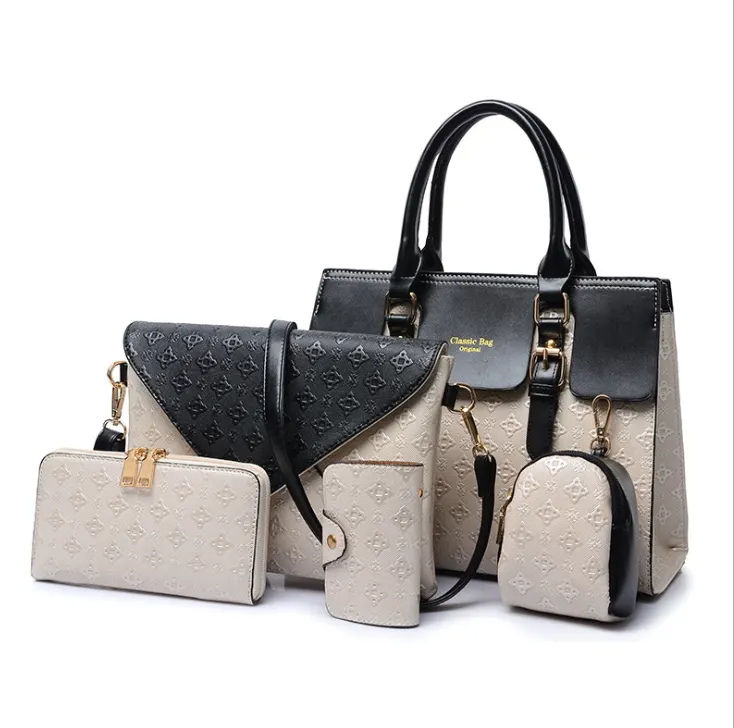 A Set of Luxury Leather Handbags Black