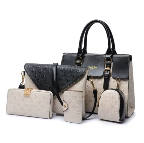 A Set of Luxury Leather Handbags Black