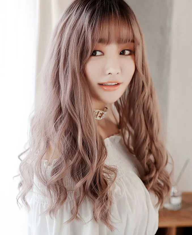 Corn hot long curly hair chemical fiber