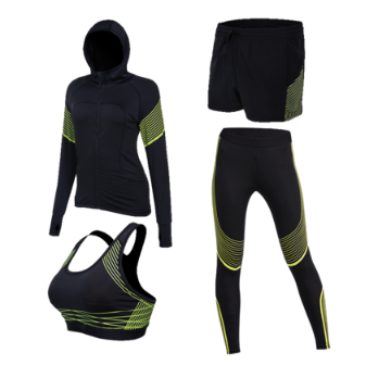 Mulheres Sportswear Terno Dos Esportes De Treinamento Em  Collants Mulheres Yoga Roupas De   Encaixe De  Wicking Conjuntos De Jogging Roupa